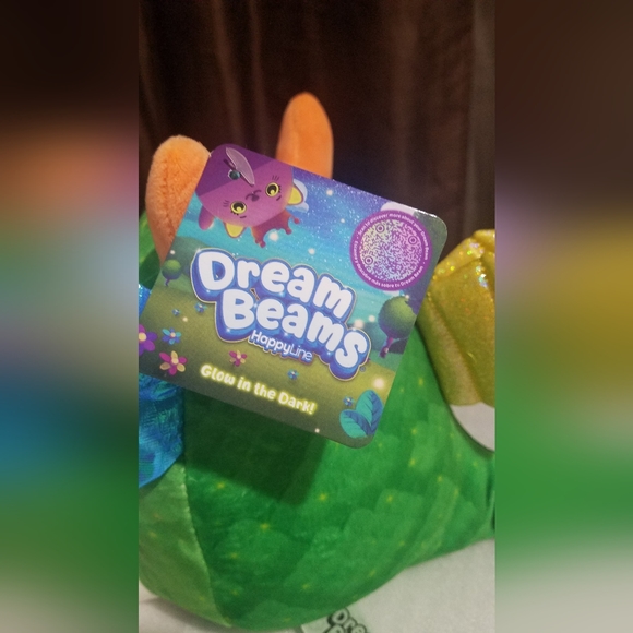 NWT Happy Line Dream Beams Draco the dragon 7.5" Glow in the Dark Plush - Picture 7 of 7